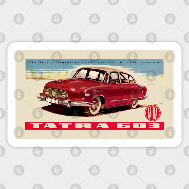 TATRA 603 - advert Sticker by Throwback Motors